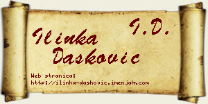 Ilinka Dašković vizit kartica